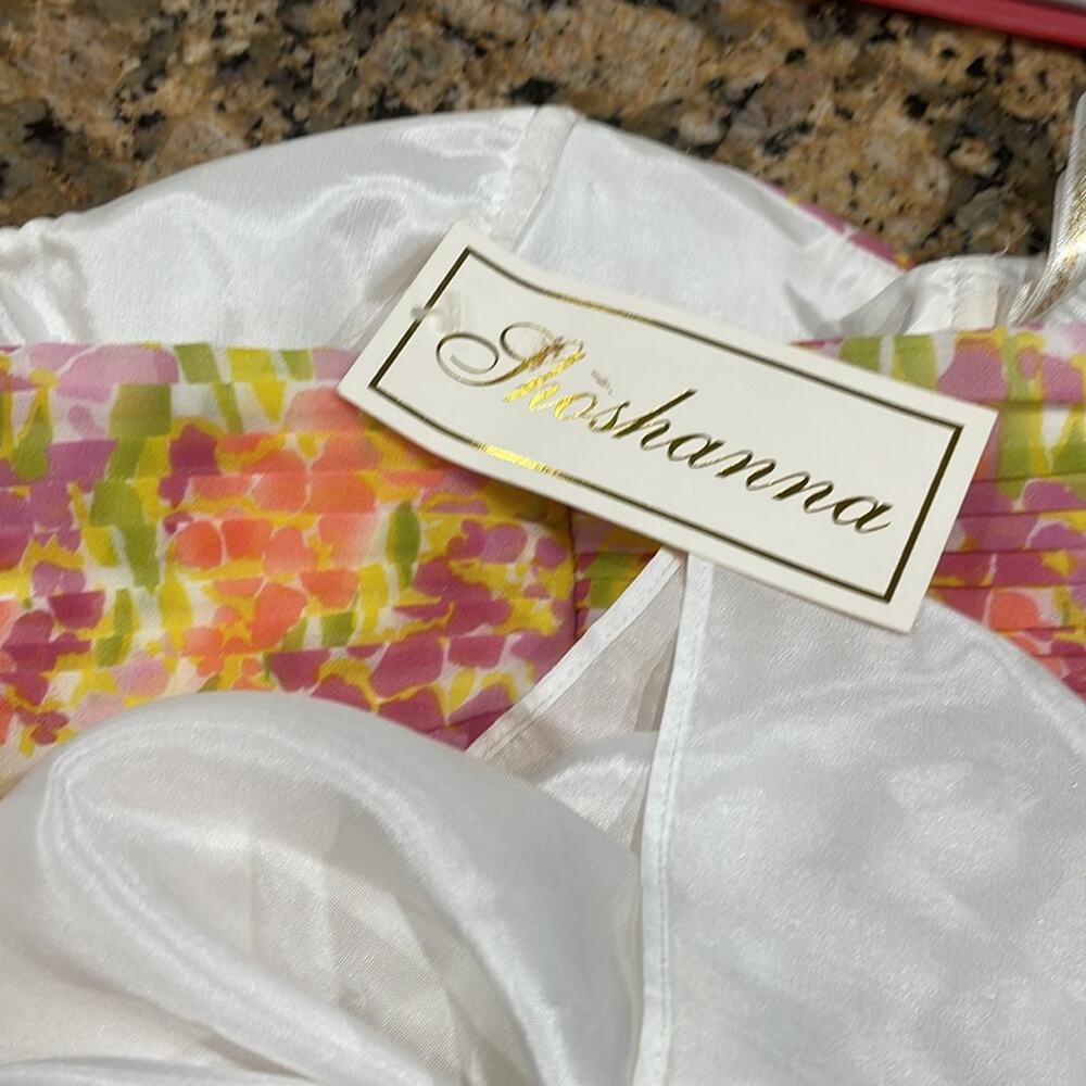 Shoshanna Strapless Dress Multicolored Floral NWT - Picture 9 of 11